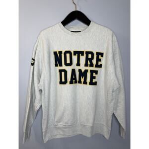Hammes Vintage Notre Dame Sweatshirt Mens L Grey